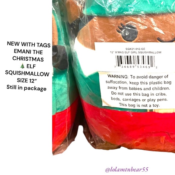 NEW WITH TAGS EMANI THE GIRL CHRISTMAS ELF 🎄-12”, STILL IN PACKAGE BEAUTIFUL - Picture 4 of 6